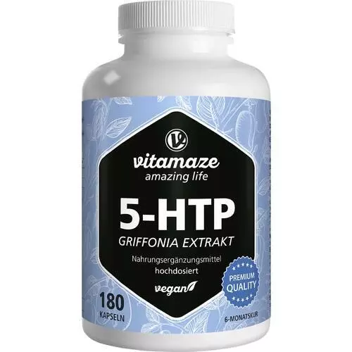 5-HTP 200 mg Griffonia Extrakt hochdos.vegan Kaps., 180 St PZN 16018700