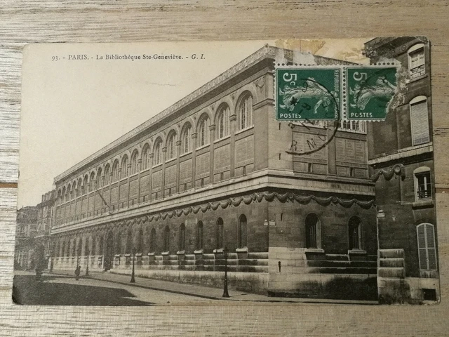 CPA 75 PARIS La Bibliothèque Ste Geneviève