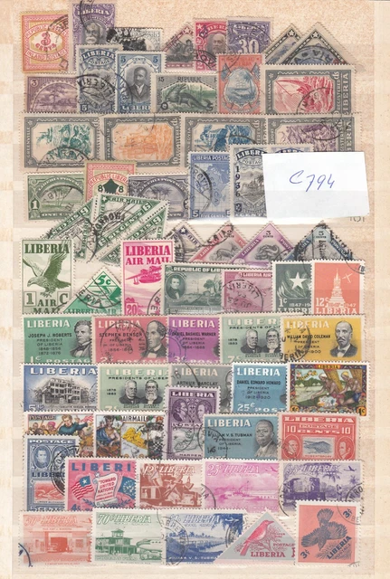Liberia 1897-1982-nice collection,many sets,most Used/Gestempeld-11 scans-C794