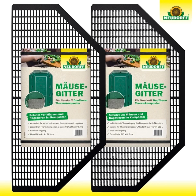 NEUDORF 2X GRILLE pour Composteur Thermique Duo Therm 81,5 X 81,5 CM