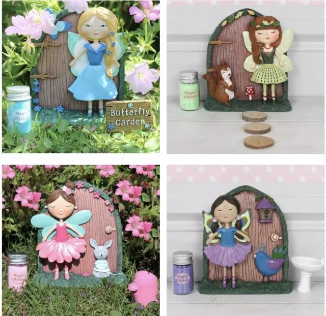 Fariy door gift set Forest Fairy door and fairy with matching accessories