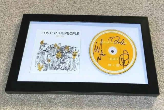 Foster The People Signed Torches Cd Framed Band Mark Bernie Sanders