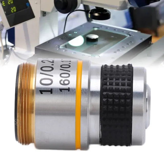 185 Achromatic Objective Lens 20mmThread Biological Microscope Objective 10/0.25