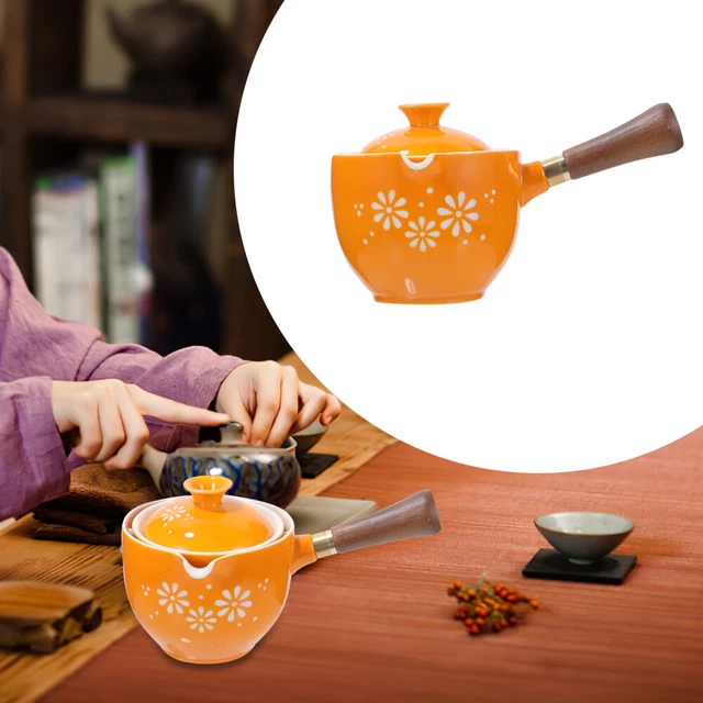 Dispensador de té de rotación 360 ​​tetera tetera hervidor mango lateral caldera de agua para