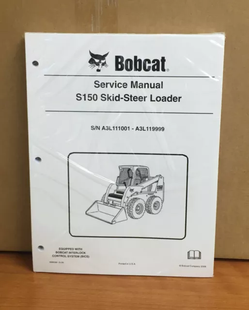 BOBCAT S150 SKID Steer Loader Service Manual Shop Repair Book 1 Part