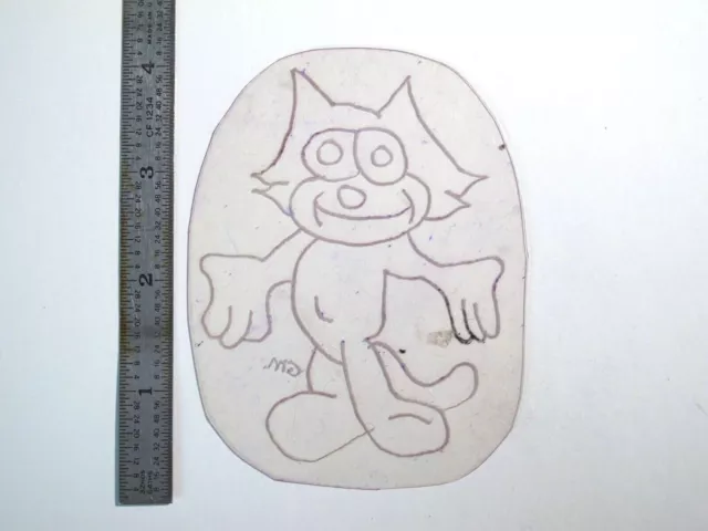 De colección Años 60 Años 70 Plantilla de acetato de tatuaje Fritz el gato firmado PC De colección Años 60 Años 70 Plantilla de acetato de tatuaje Fritz el gato firmado PC
