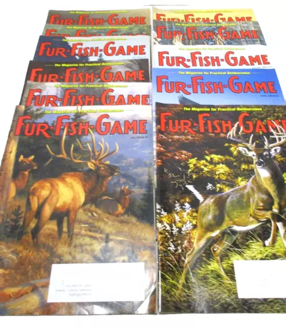 Fur Fish Game Magazine Lot of 12 Issues Complete Year 2009 Hunting Fishing