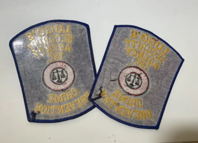 Lugos (2) Security Agency Crime Prevention Patches Unused 2