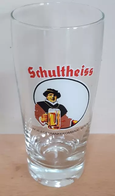 Bierglas - Schultheiss - VEB Getränkekombinat Berlin (DDR)