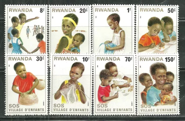 Rwanda 1019-26 Mnh Sos Childrens Village Scv 7.95