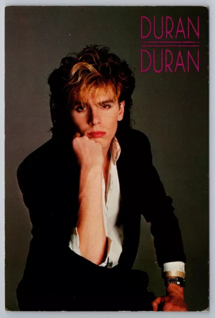 Duran Duran guitarist bassist John Taylor postcard.  unused Postcrossing
