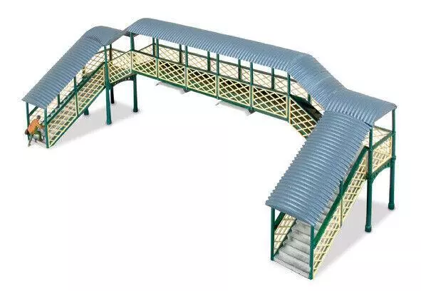 BNIB OO Gauge Ratio 548 Modular Covered Footbridge - Plastic Kit 2