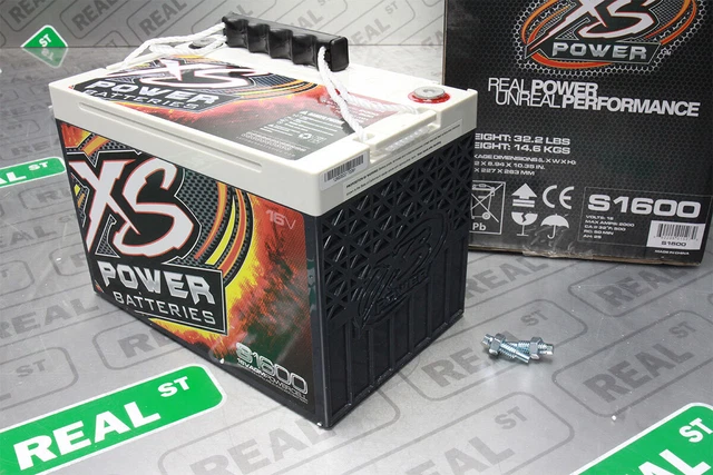 XS Power 16V 500 CA Group 34 AGM Starting Battery 25 AH 2000 Max Amps S1600