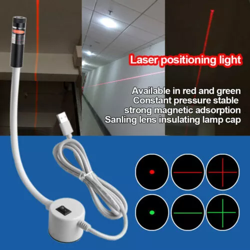 USB Positioning Laser Cross/Dot/Line Lamp w/ Magnetic for Sewing Machine Cutting