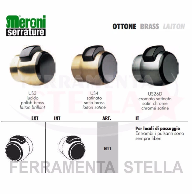 4 Meccanismi Push Pull Per Botole - Chiavistello L001C Argento - Foto 3