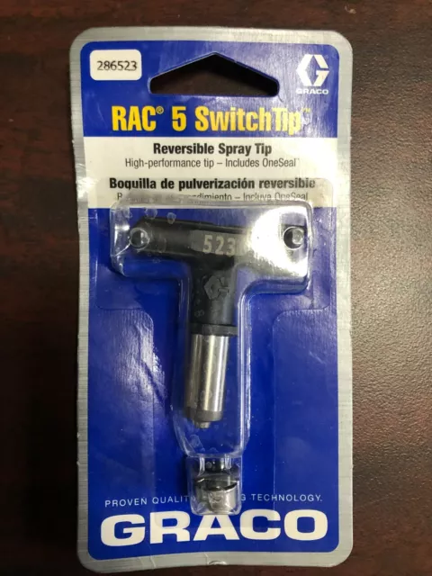 New Graco RAC 5 SwitchTip Reversible Spray Tip Part# 286523