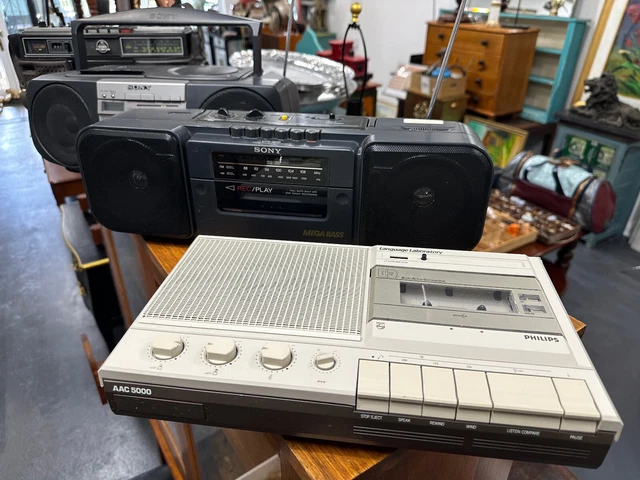 Millennial | Retro Set of (4) x Electronic | Cassette Tape Deck and Music Player