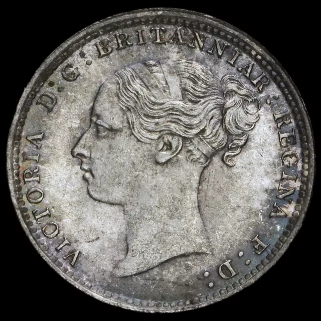 1886 Queen Victoria Young Head Silver Threepence