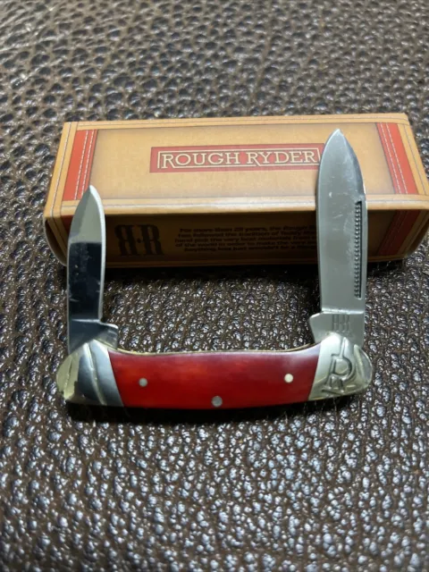Rough Rider Mini Canoe Smooth Bone Folding Pocket Knife