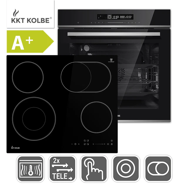 Cuisinière: 60cm Four encastrable EB8017ED + 59cm Plaque Eletrique KF592RL