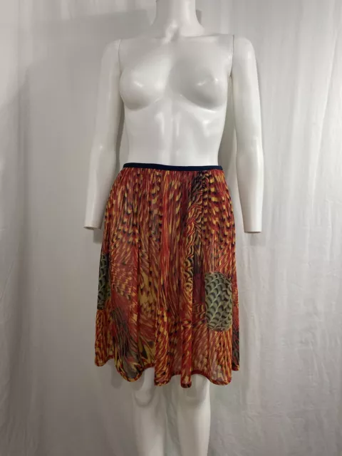 Vtg Jean Paul Gaultier Red Mesh Wrap Skirt 40 S