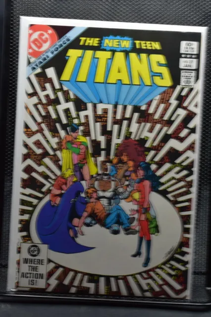 New Teen Titans #27 DC 1983 Wolfman & Perez 1st Appear Atari Force Preview 9.0