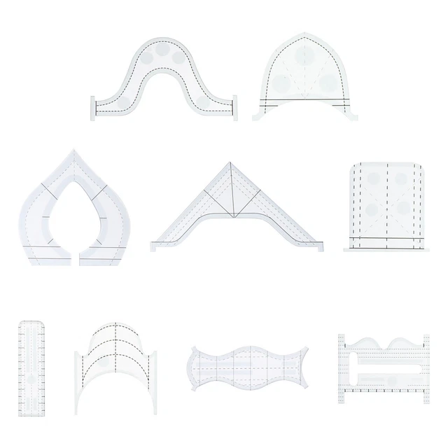 9 piezas Herramienta Quilling Herramientas Patchwork Accesorios de Ejercicio Arco