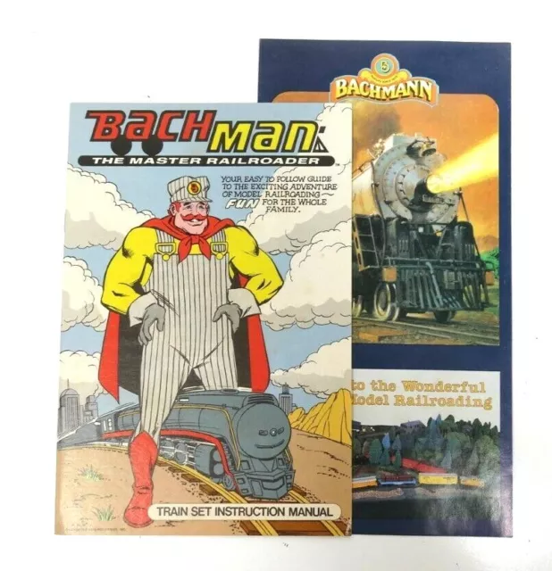 Vtg Bachmann Comic The Master Railroader and Catalog Brochure LOT Train