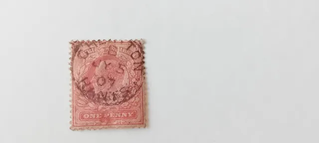 GB KEV11 1d Red - Cheriton Hampshire Postmark