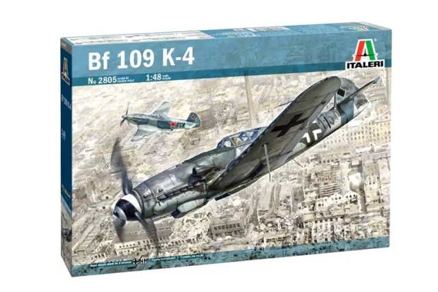 ,ITALERI, Avión Bf 109 K-4 para montar y pintar, 1/48, ITA2805