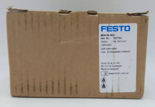 Festo Soft Start Valve MS4-DL-AGC (527711) - New In Box