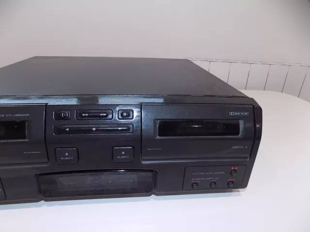 Pioneer CT-J320WR Stereo Doppelkassettendeck schwarz UNGETESTET als Ersatzteil/Teil verkauft 3