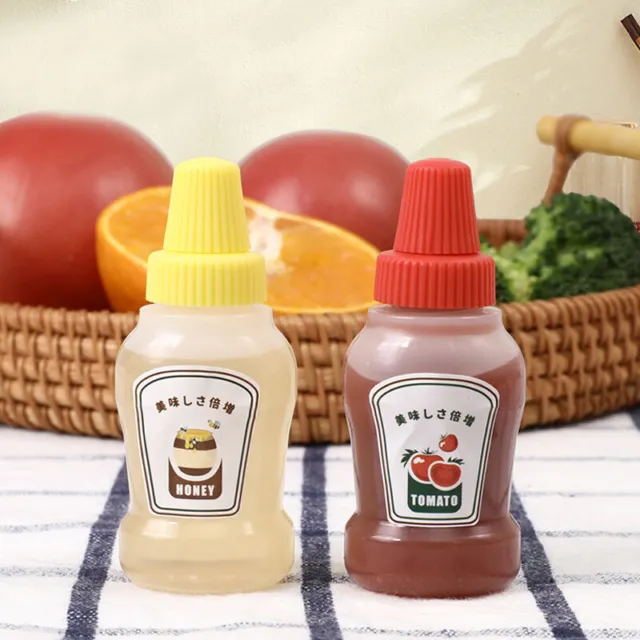2pcsset 25ml Mini tragbarer kleiner Sauce -Behälter Salatdressing für Ben-DB