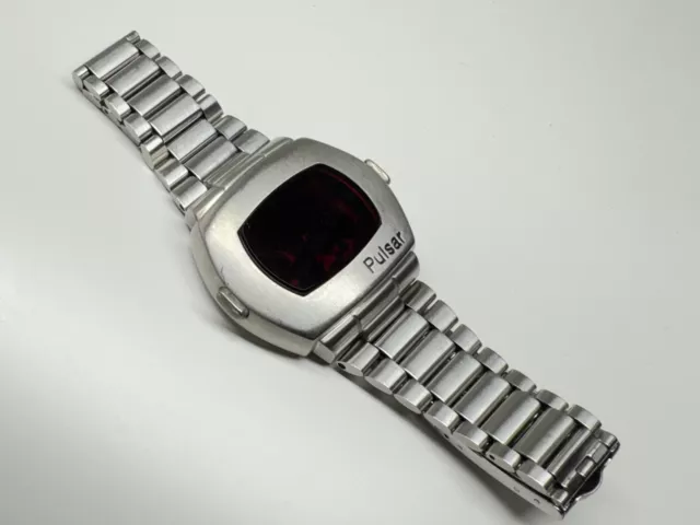 Orologio da polso pulsar p2 led acciaio inox così com'è