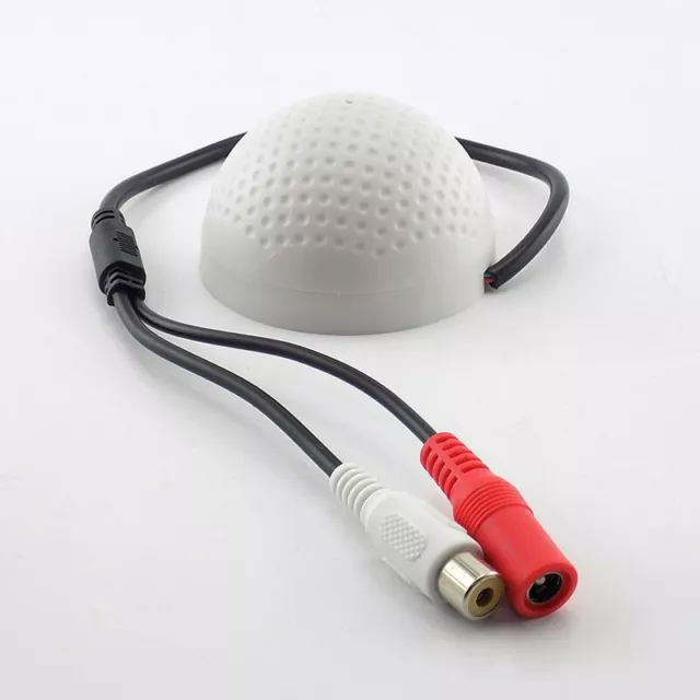 Golf Mic Microphone High Sensitive CCTV Camera Sound Audio Pickup Monitor Device