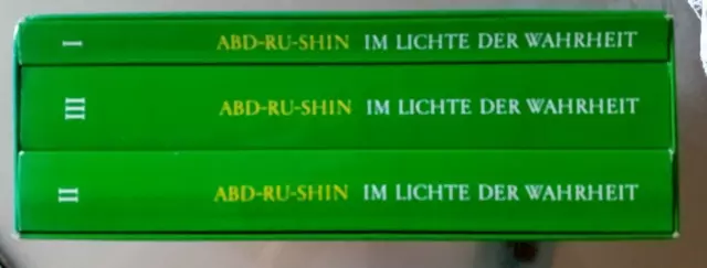Abd -Ru -Schin  Im Lichte der Wahrheit Band I - III Pappbox 3 Bände komplett