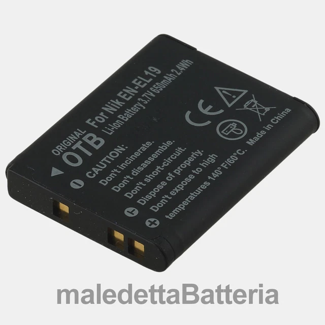 Batteria Alta Qualità per Nikon Coolpix S3600