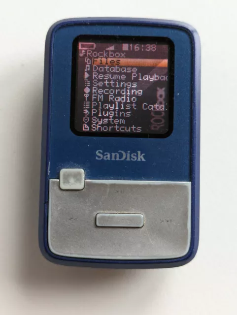 SanDisk sansa clip zip MP3 Player; K110 4gb Rockbox