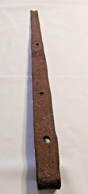 Primitive Hand Forged Iron 21" X 1 1/2" Long Barn Door Strap Hinge ~ Cape Cod - 2