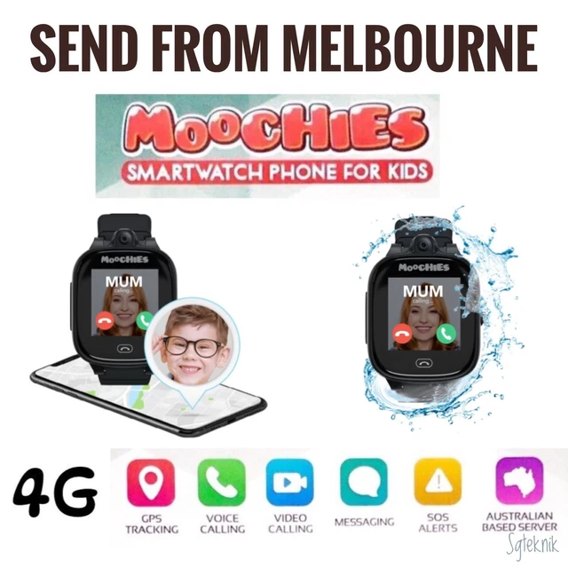 MOOCHIES Connect 4G Kids' Smart Watch - Black