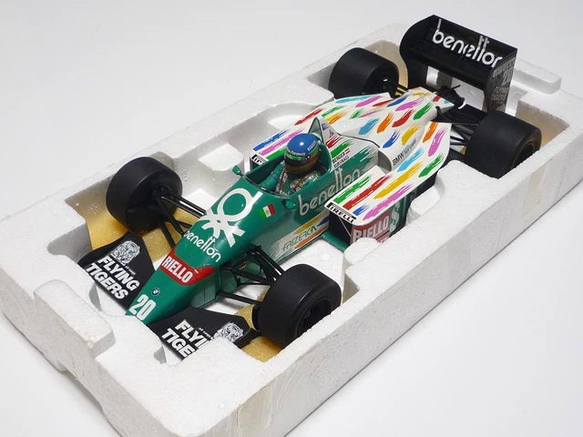 Minichamps 1:43 G. Berger Benetton B186 GP USA Formule 1 1986 400860020 modèle voiture 400860020