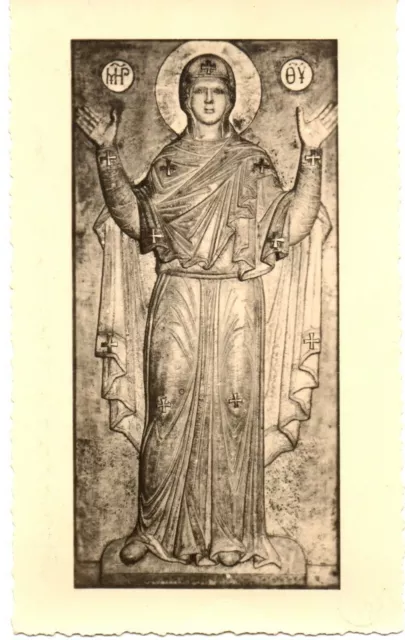 Ravenna. Cartolina fotografica con l’effigie della Madonna Greca anni Quaranta