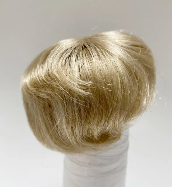 6” Short Light Blonde Doll Wig Reborn OOAK BJD Bisque Repair 959