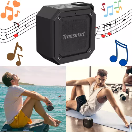 Tronsmart Bluetooth Speaker, IPX7 Waterproof, Voice Assistant, 24 Hour Playtime