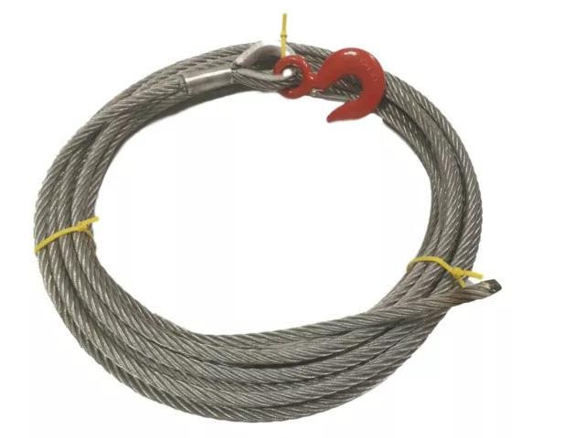 11.5mm Winch Cable To Suit Tirfor & 1600kgs Wire Rope Hoist - Choose Length 2