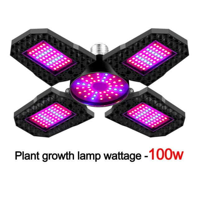 E27 LED Grow Light Faltbare Vollspektrum-Wachstumslichter Für Zimmerpflanze 2