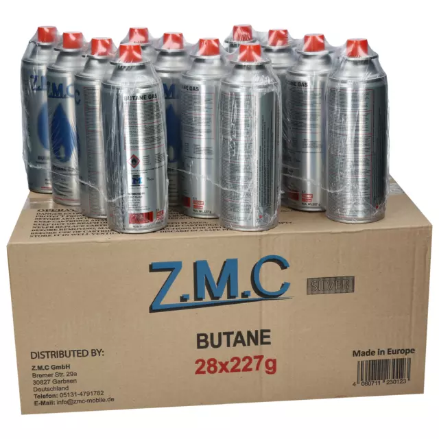 28x Butano Gas Cartucho 227g Cartuchos de Gas Mechero de Bunsen Camping