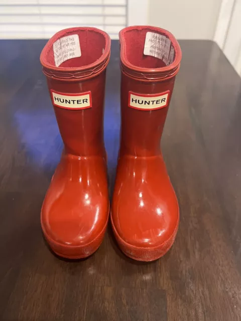 Hunter Kids Original Kids' Gloss Rain Boot  (Little Kid) Kids SIZE 7C