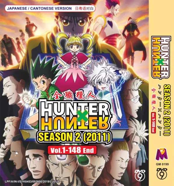 DVD Hunter X Hunter Season 1+2 Vol.1-210 End + 2 Movies + OVA