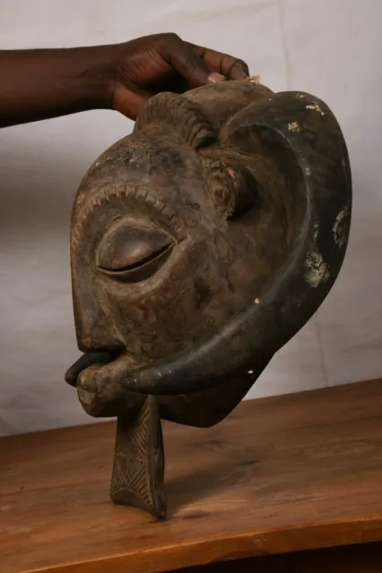 African tribal art, fantastic Luba Helmet from DRC,region du Shaba. 6